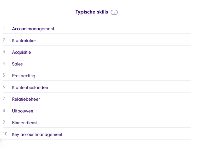 Belangrijkste skills Accountmanager